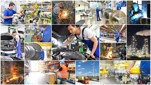 Facharbeiter in industrielllen Berufen: KFZ Mechaniker, Maschinenbauer, Elektriker, Monteure, Giesser, Schweißer, Logistiker, Stahlwerker, ...
