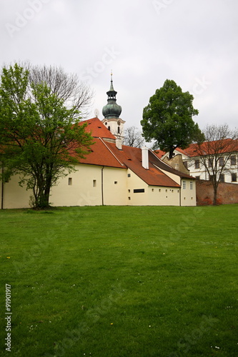 Lawn by the monastery