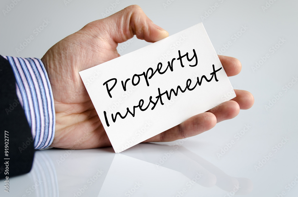Property investment text concept Property investment text concept