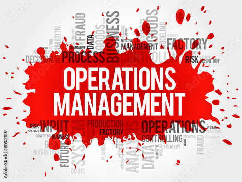 Operations Management word cloud, business concept