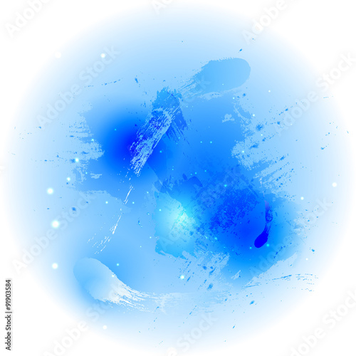 Blue watercolor background.Vector