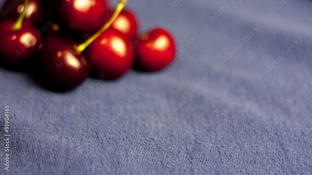 red cherries with peduncles red cherries with peduncles
