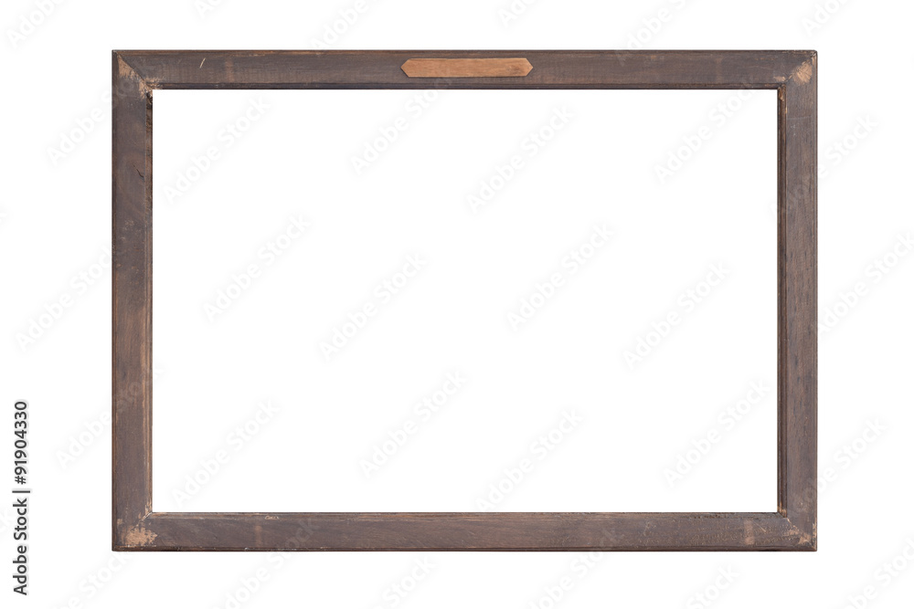 wood frame isolated on white background. wood frame isolated on white background.