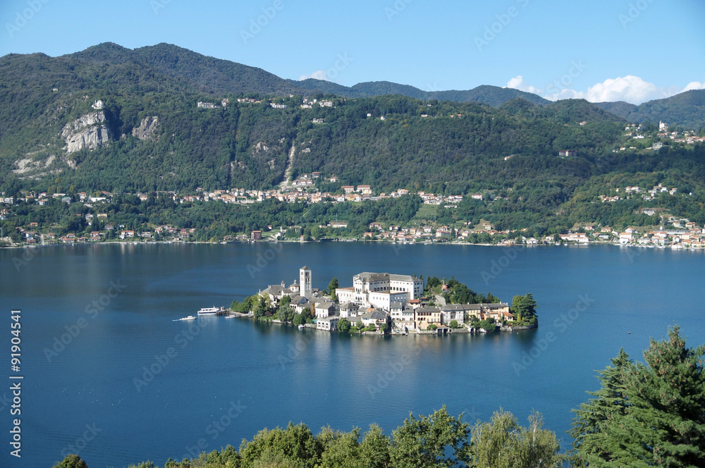 San Giulio Island  is an island in Lake Orta in Piedmont, northwestern Italy
