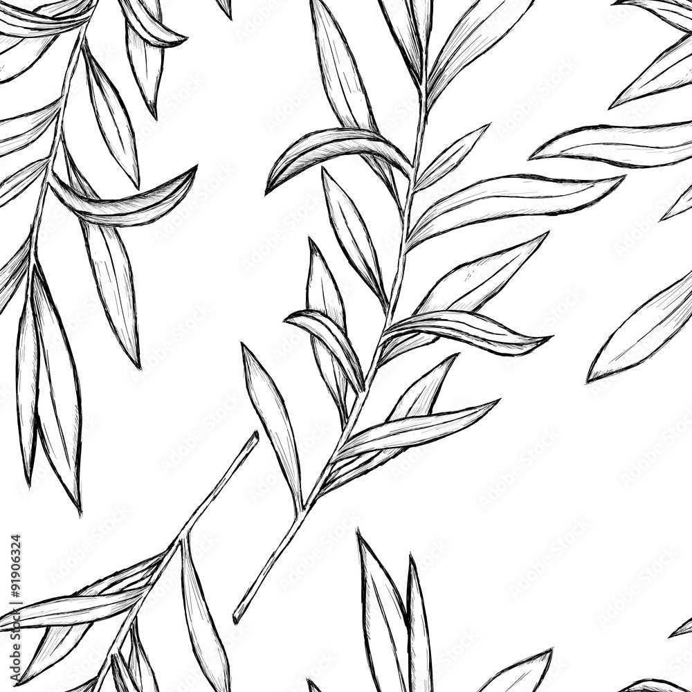Obraz premium Sketch of flowers by hand on an isolated background