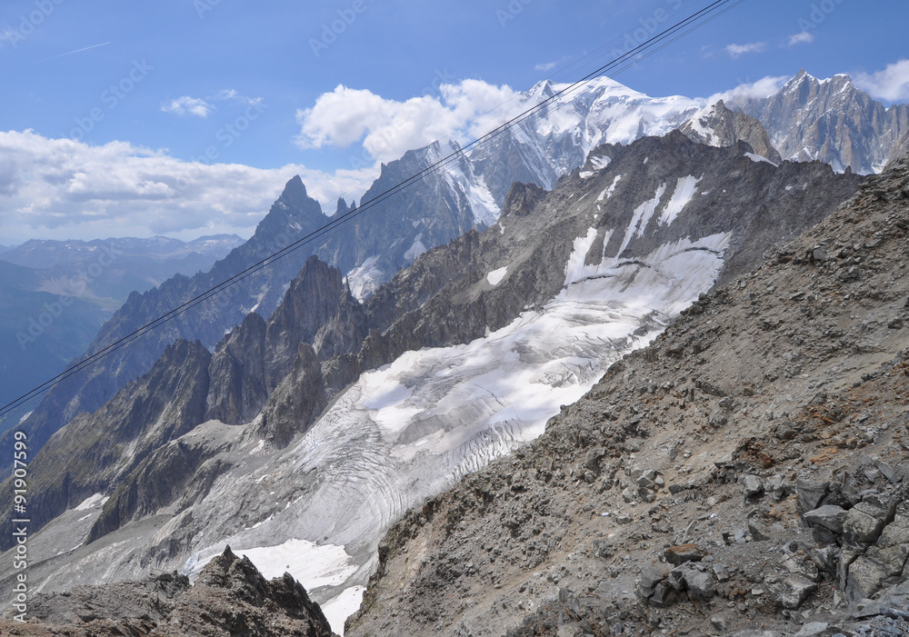 Obraz premium Mont Blanc in Aosta Valley