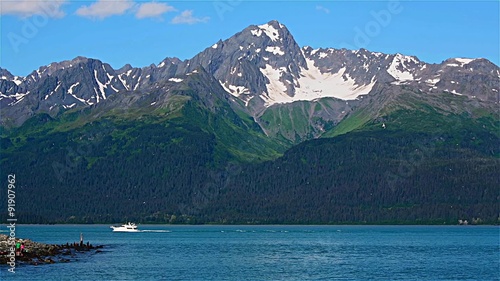 Boat at the Seward harbor, Alaska