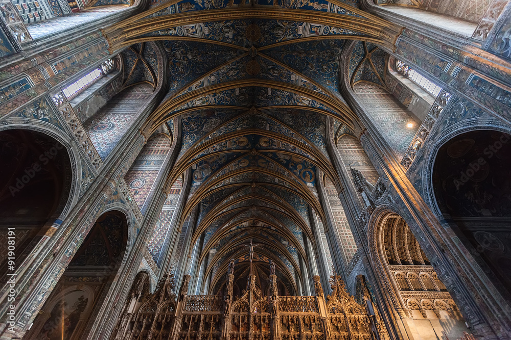 Interior of Albi Cathedral (Cathedral Basilica of Saint Cecilia)