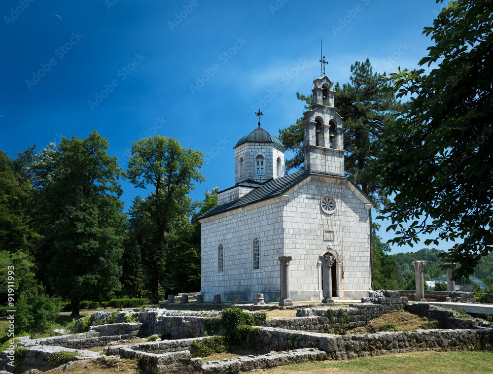 The Cipur church. Cetinje, Montenegro