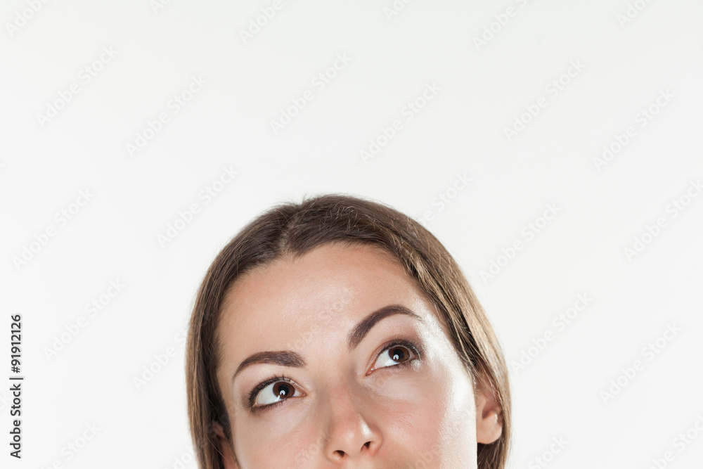 closeup picture of a beautiful business woman's face