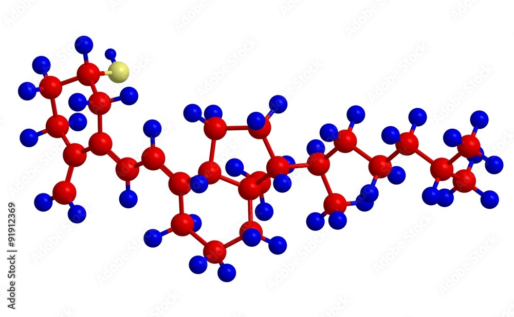 Molecular structure of vitamin D3 (cholecalciferol) Molecular structure of vitamin D3 (cholecalciferol)