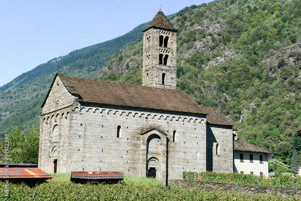 Saint Nicolao church at Giornico on Leventina valley Saint Nicolao church at Giornico on Leventina valley