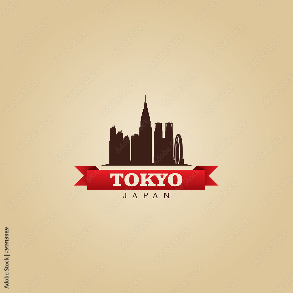 Tokyo Japan city symbol vector illustration