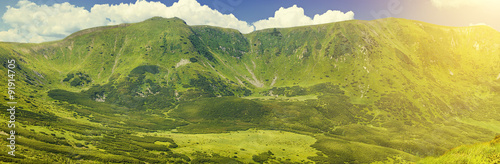 Green mountains range 