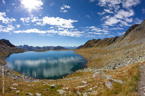 Lake Oberseitsee 2.576m At Mt. Seespitze 3.021m in St. Jakob In Defereggental In East Tyrol Austria photo