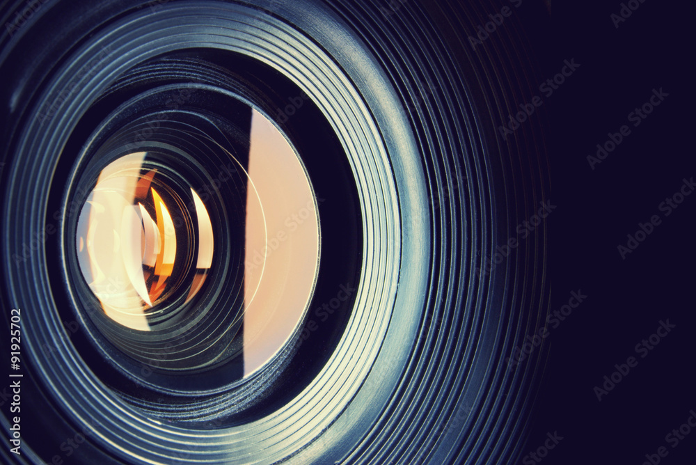 Fototapeta premium Camera lens. Retro stale.