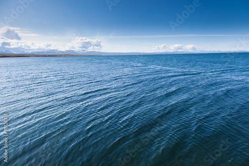 Blue sea surface for background