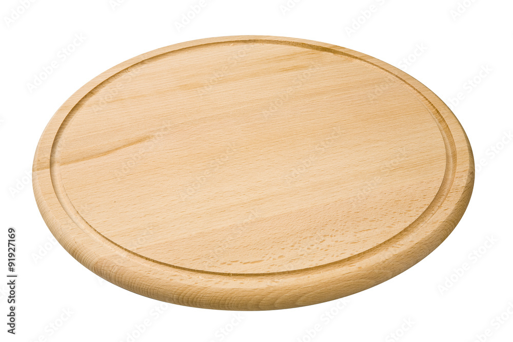 Wooden cutting board isolated Wooden cutting board isolated