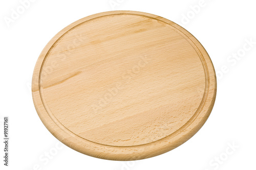 Wooden cutting board isolated