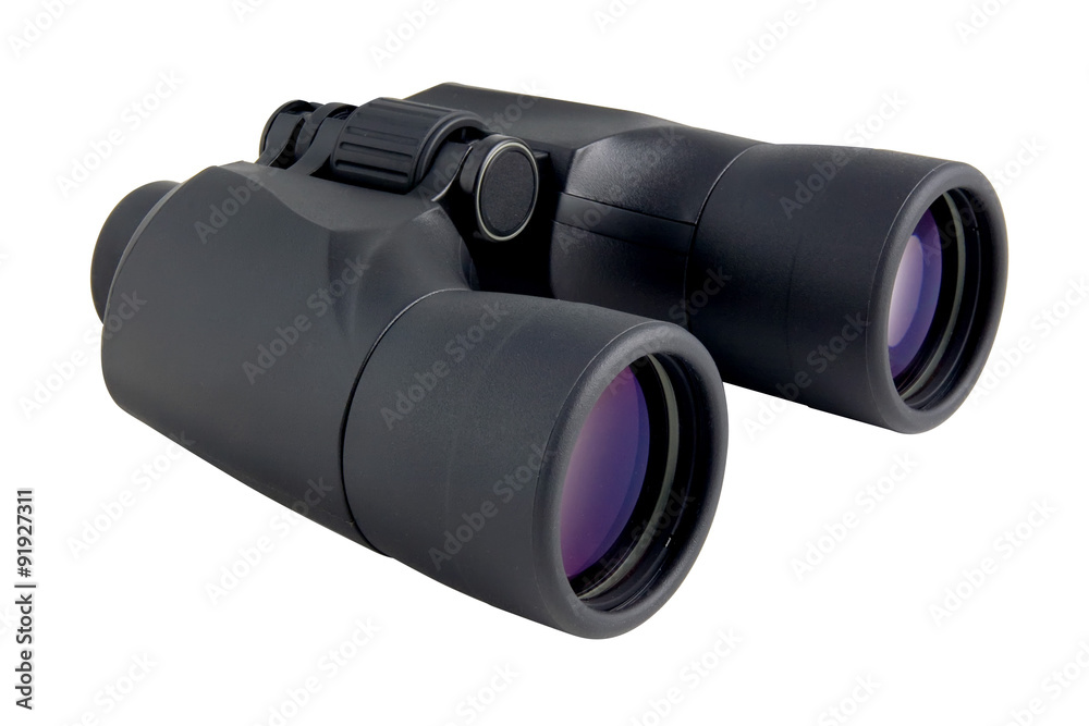 Modern binoculars isolated