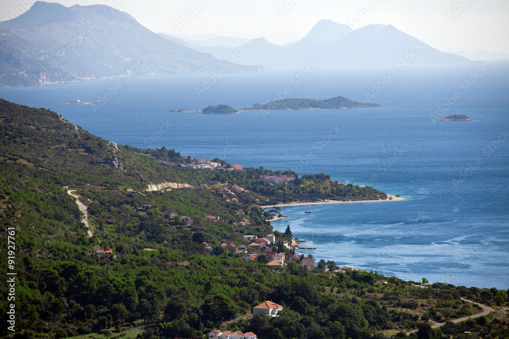 Adriatic coast island summer