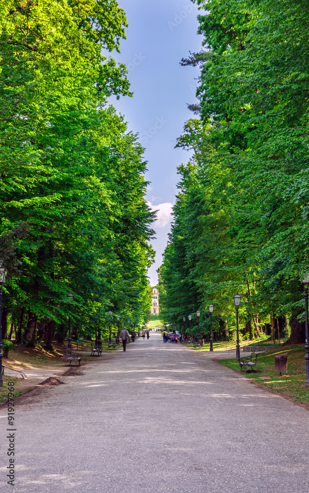 Park Maksimir promenade Zagreb Croatia