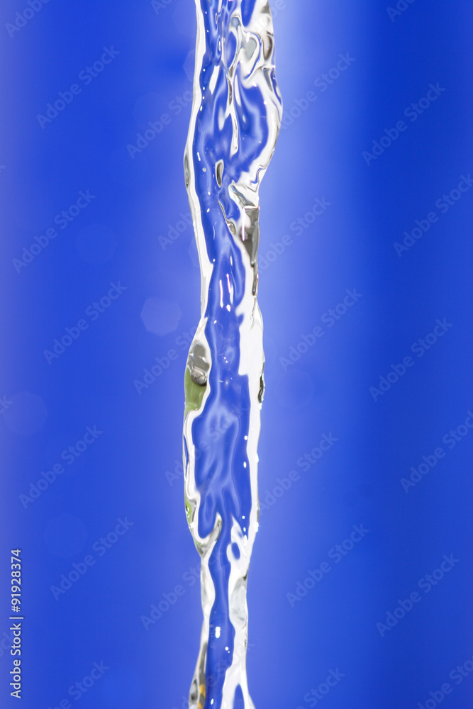 water flow on blue background water flow on blue background