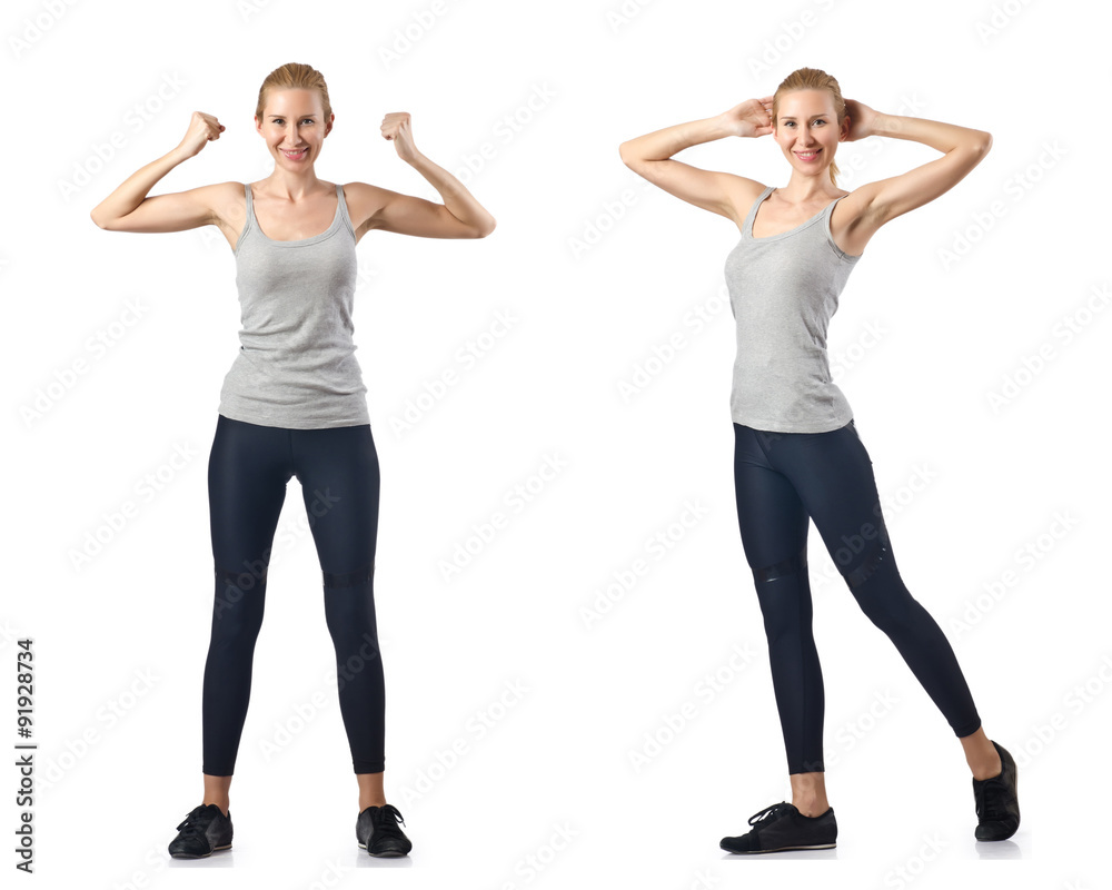 Concept of healthy lifestyle in set Concept of healthy lifestyle in set