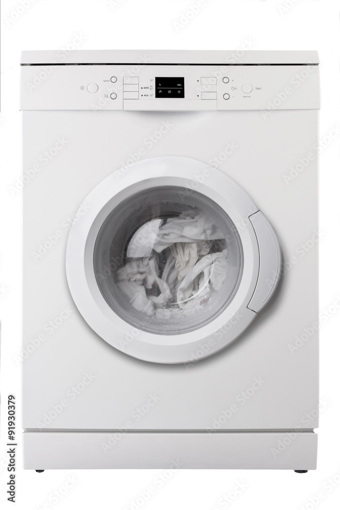 Washing machine isolated on white background Washing machine isolated on white background