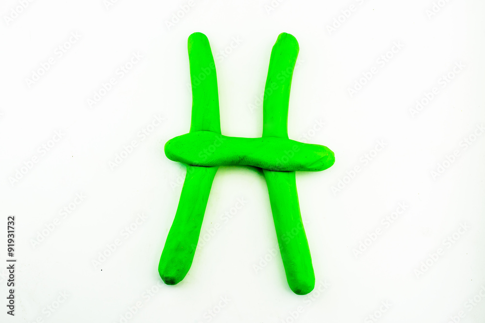 Pisces Zodiac,clay on white background Pisces Zodiac,clay on white background