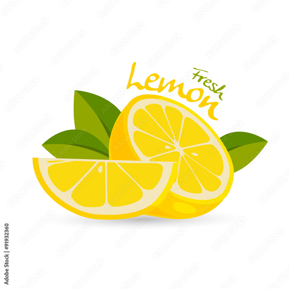 fresh lemon vector fresh lemon vector