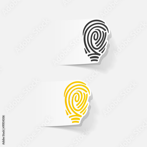 realistic design element: fingerprint