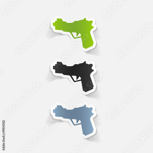 realistic design element: gun