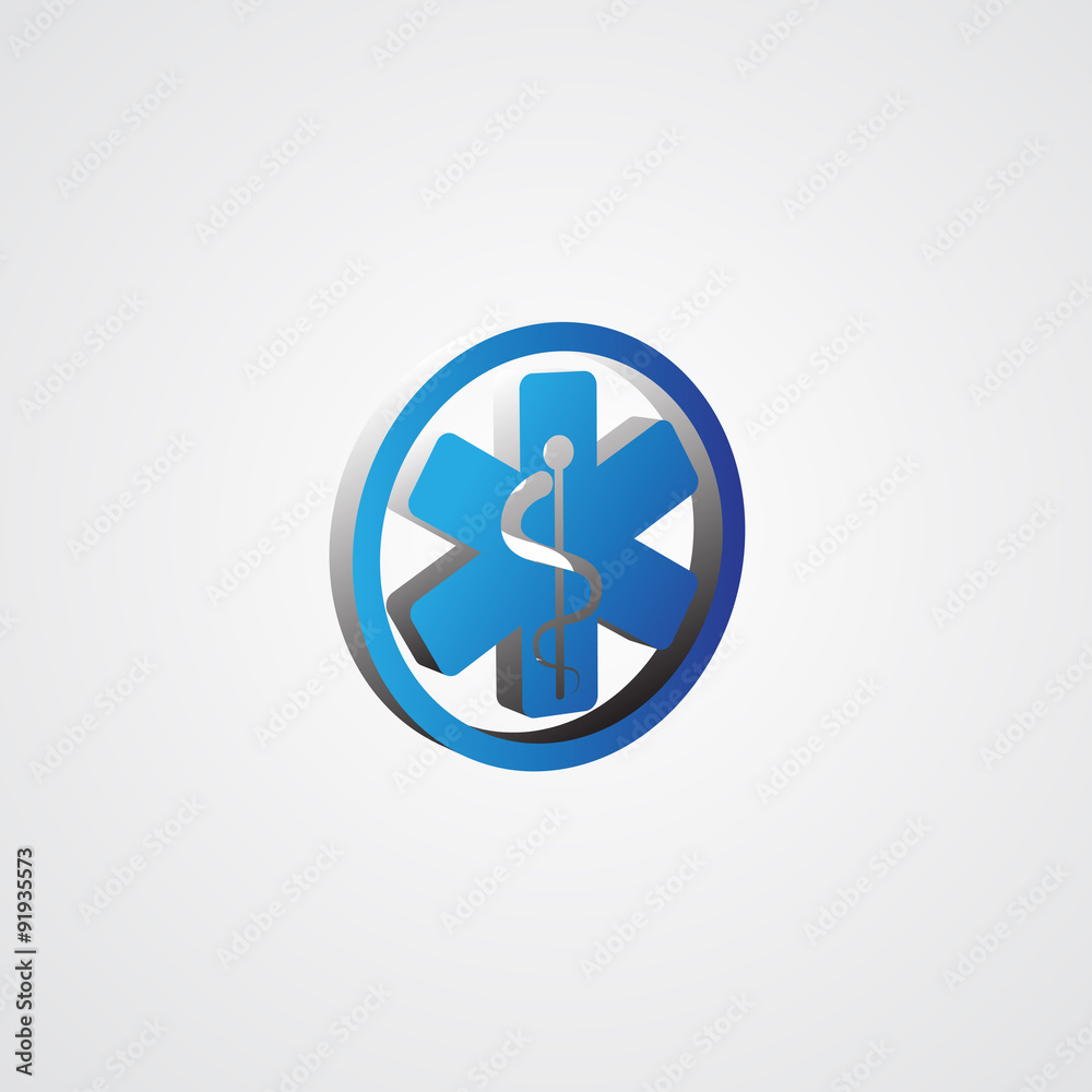 Blue 3d Medical Symbol illustration Blue 3d Medical Symbol illustration