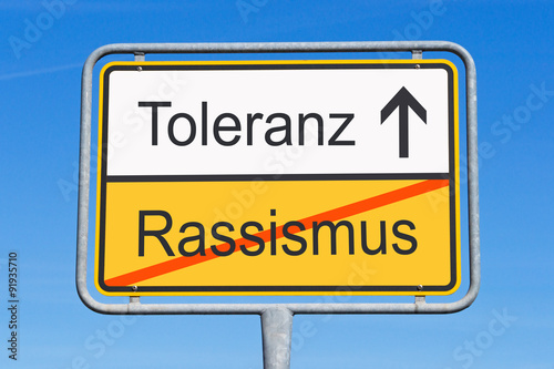 Toleranz statt Rassismus