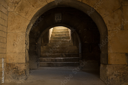 passageways of the Roman arena in Arles  France