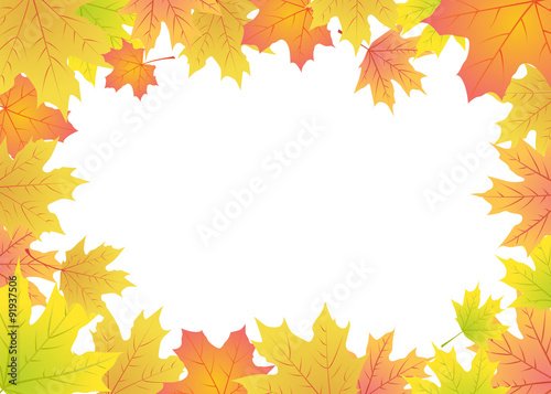 maple leaves frame