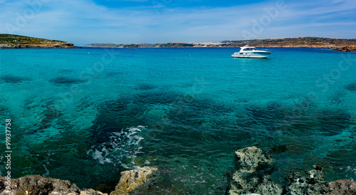 The Blue Lagoon on Comino Island, Malta Gozo © luchschenF