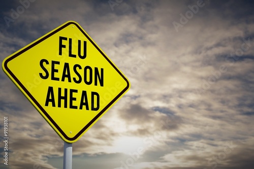 Composite image of flu season ahead