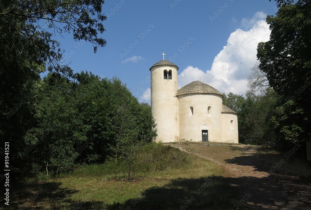 rotunda of St. George and St. Vojtech on Rip hill