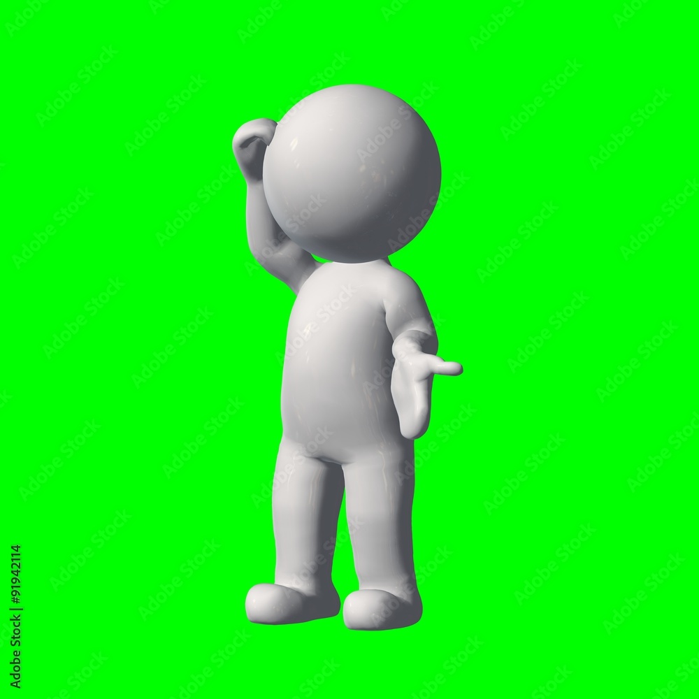 3D people - explain - green screen 3D people - explain - green screen
