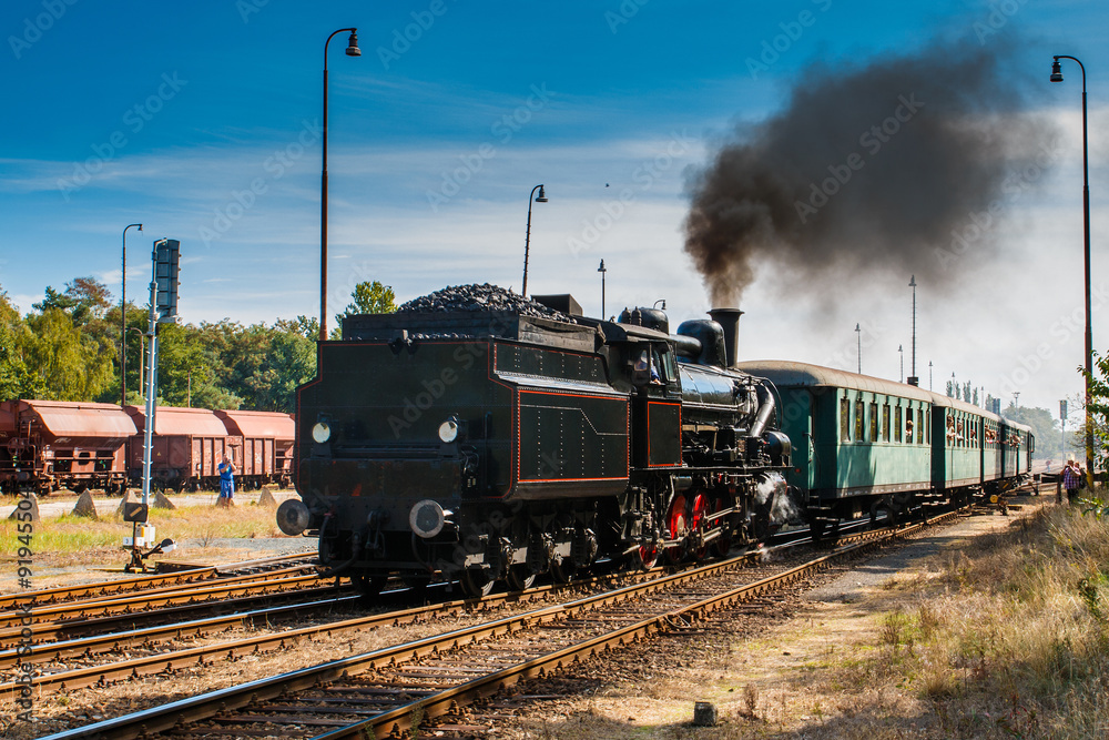 Naklejka premium Steam Train