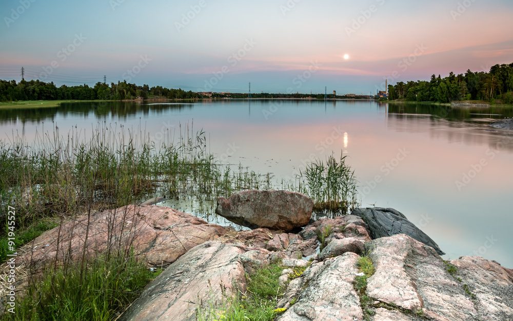 Sunset time in Seurasaari Helsinki