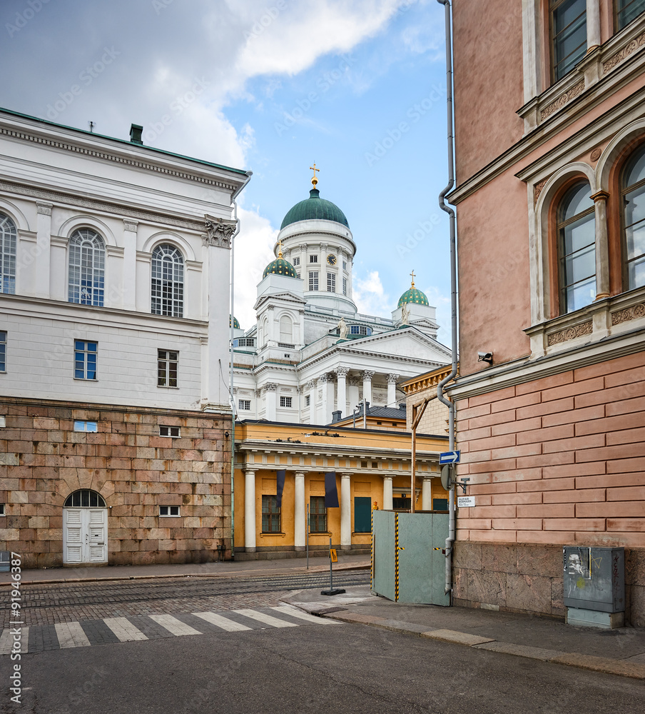 Helsinki Cathedral on summer day