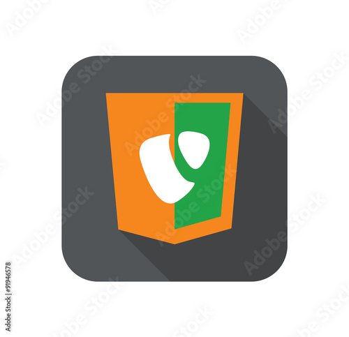 vector web development shield sign - site content managment