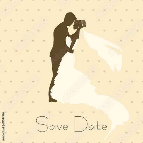 Bride And Groom in Vintage Style
