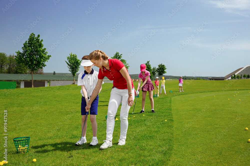 Obraz premium golf school