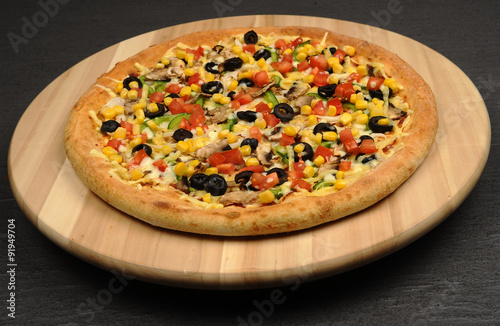 Traditional Italian Cuisine - Vegetarian Pizza 