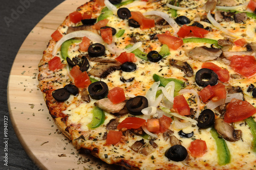 Traditional Italian Cuisine - Vegetarian Pizza 