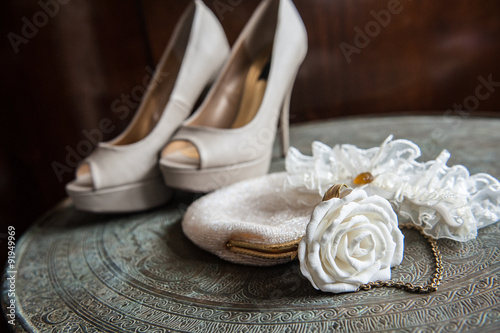 Fotografering bridal accessories